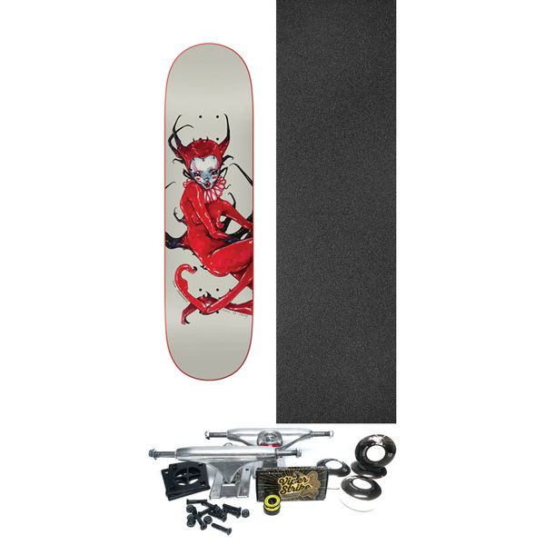 There Skateboards Marie De Courcy B. Armstrong Devilish Skateboard Deck True Fit - 8.38" x 31.75" - Complete Skateboard Bundle